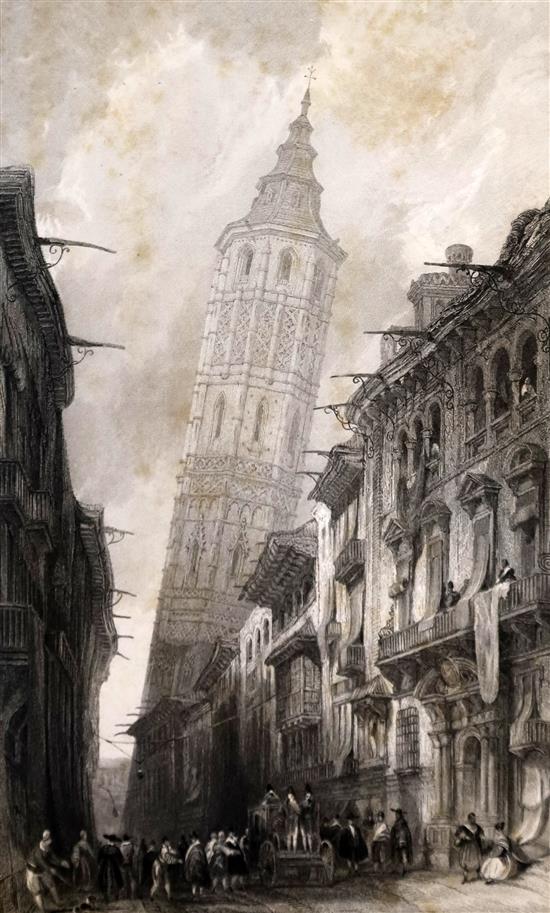 Roscoe, Thomas - Jennings Landscape Annual or Tourist in Spain, illustrated by David Roberts, 3 vols -